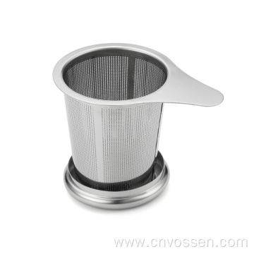 Stainless steel cup shaped tea infuser mug